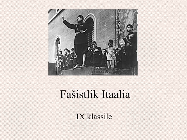 Fašistlik Itaalia