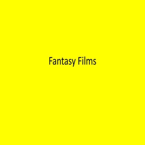 Fantasy films