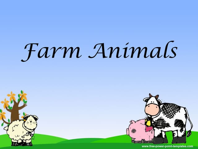 Farm animals powerpoint