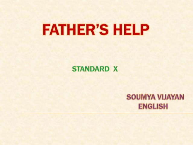 Father's help
