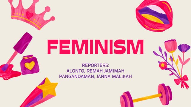 FEMINISM IN POLITICS, TYPES AND IMPORTANCE.pdf