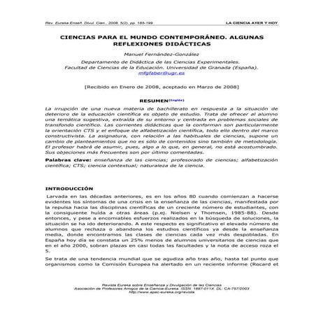 Fernandez Gonzalez 2008