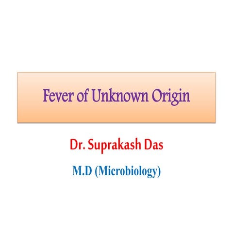 Fever of unknown origin