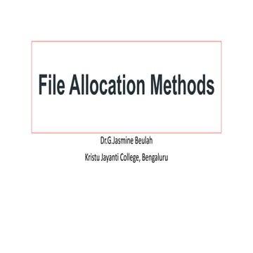 File allocation methods (1)