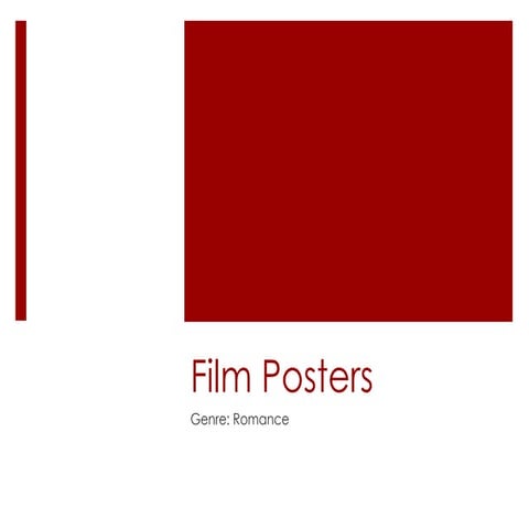 Analysing Film Posters