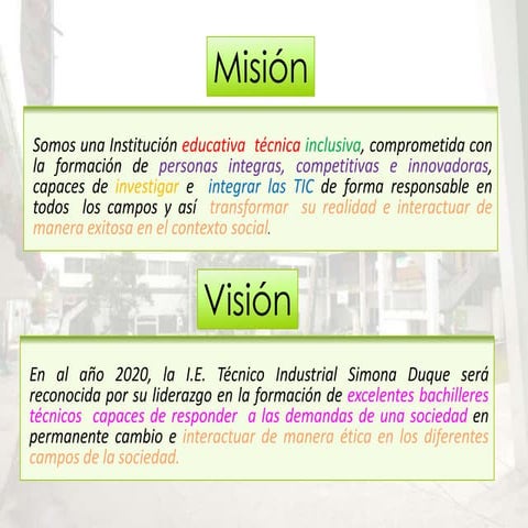 Filosofía institucional