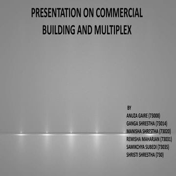 Multicomplex  and Commercial Complex