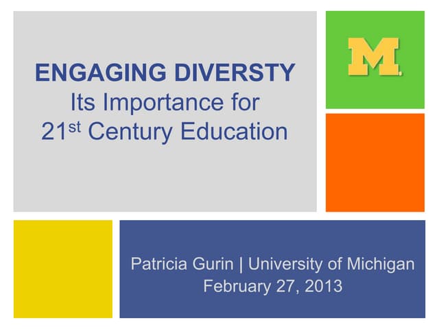 Final engaging diversity