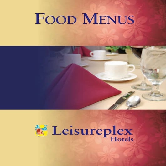 Leisureplex menu 