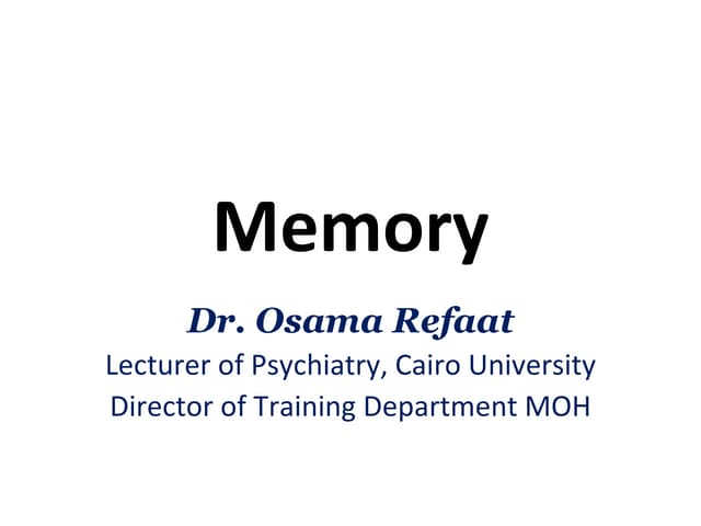 Final memory