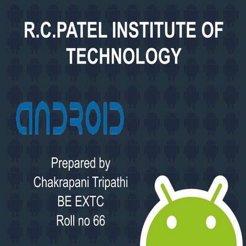Android seminar ppt