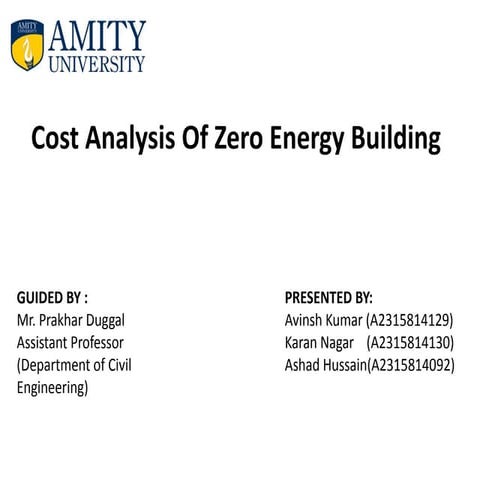 STUDY NET ZERO ENERGY BUILDING