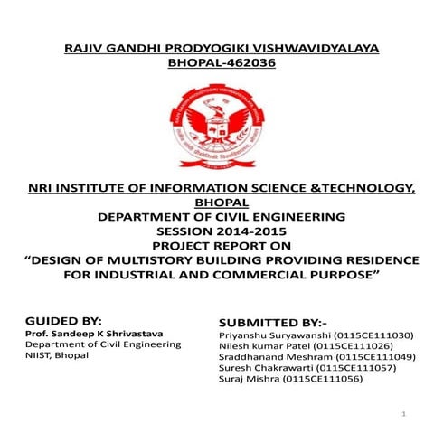 Design and analasys of a g+2 residential building 