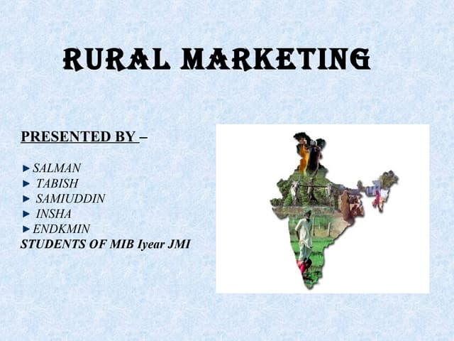 rural marketing 