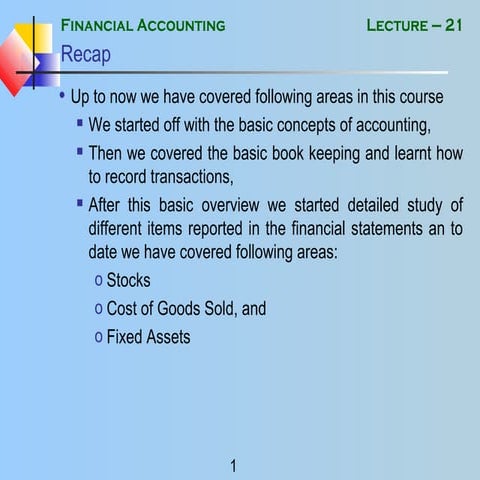 Financial accounting   mgt101 power point slides lecture 21