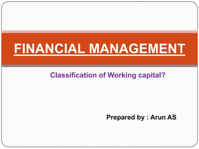 Financial management