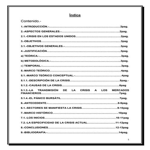 ULTIMA CRISIS EN EE.UU.