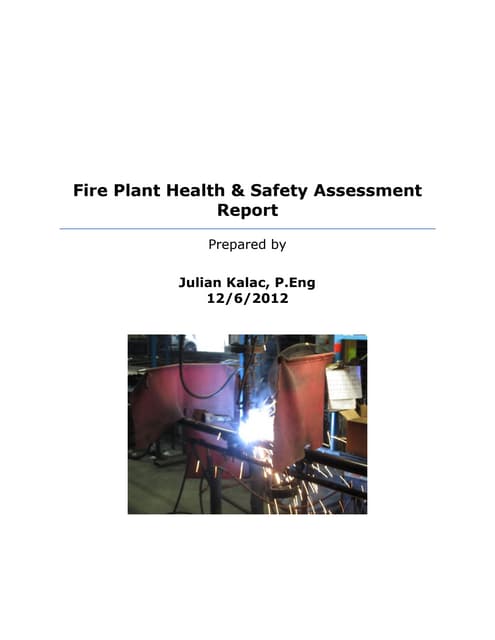 Fire Safety Report Nov 2 2012