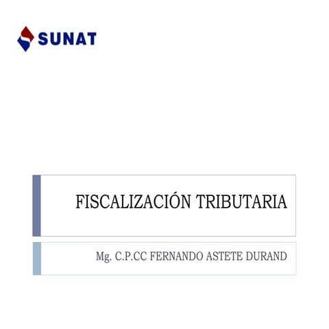 Fiscalizacion tributaria