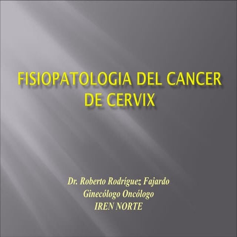 Fisiopatologia del cáncer de cuello uterino