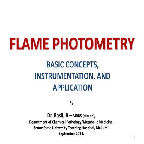 Flame photometry