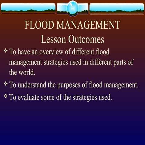 Flood management Ppt