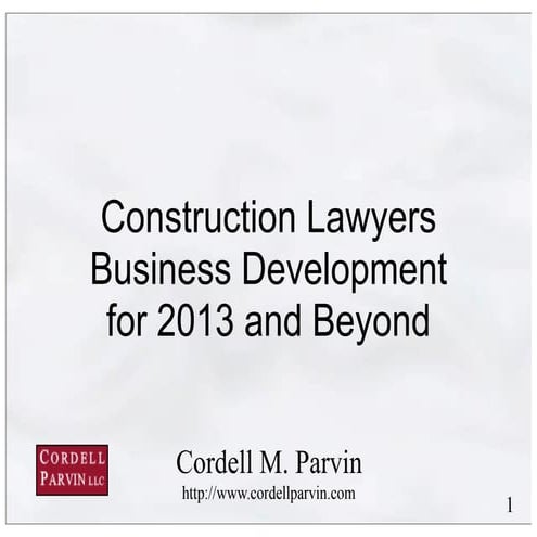 Florida Construction Lawyers Presentation