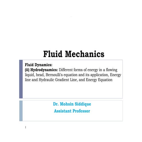 Fluid dynamic
