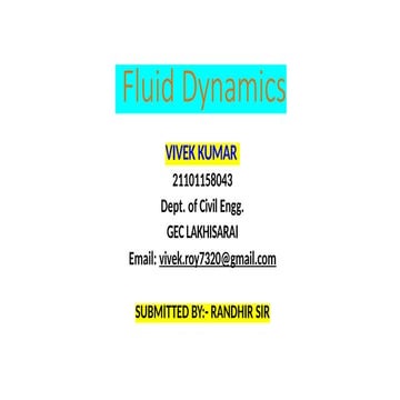 FLUID DYNAMICS [EQUATION OF MOTION].pptx