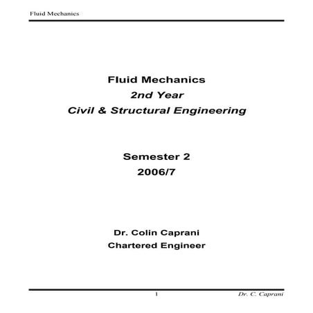 Fluid mechanics