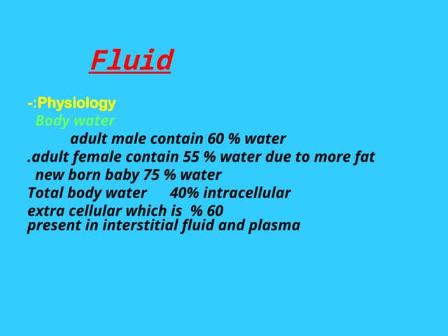 Fluids and Electrolytes Surgical Disorders .ppt