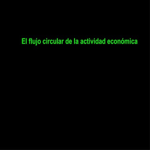 Flujo circular de la economia