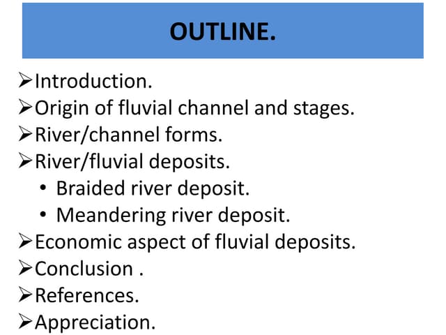 sedimentary environment (fluvial channel)