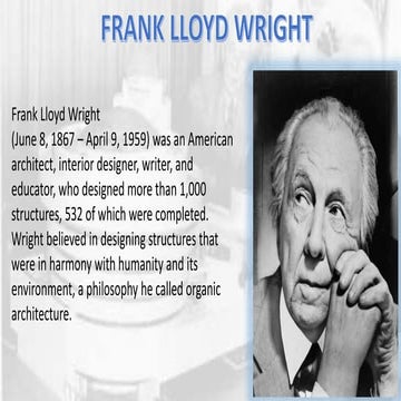 Frank Lloyd Wright
