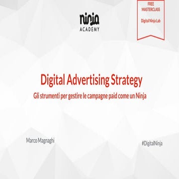Digital Advertising Strategy - Webinar gratuito
