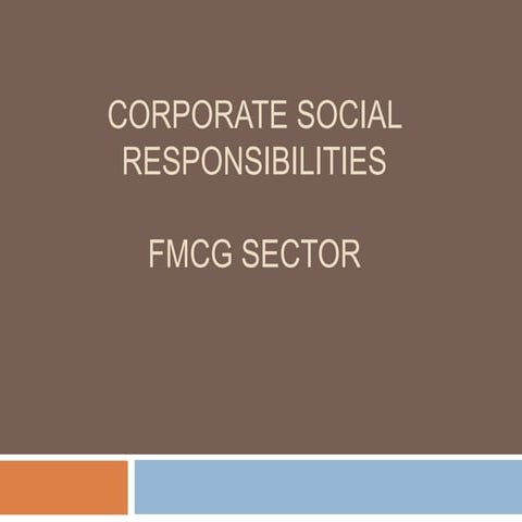 Fmcg csr