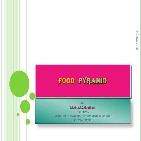 Food  pyramid ppt by madhavi gautham