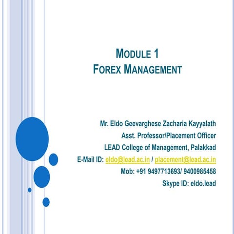 Forex module 1