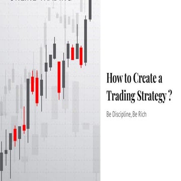 Forex Trading - How to Create a Trading Strategy