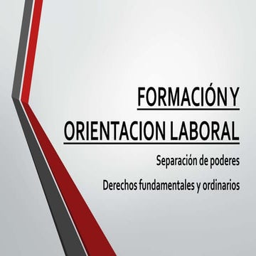 Separación de poderes y derechos fundamentales