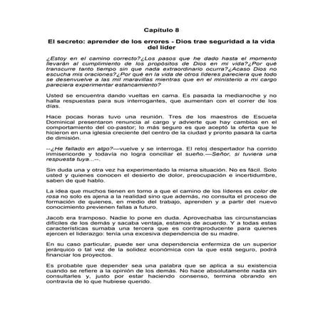 Formacion Ministerial Apostòlica y pastoral   capítulo 8