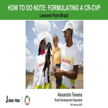 How to do note: Formulating a CR-CVP - Lessons from Brazil