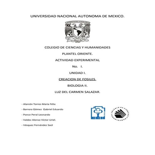 Fosiles  para combinar