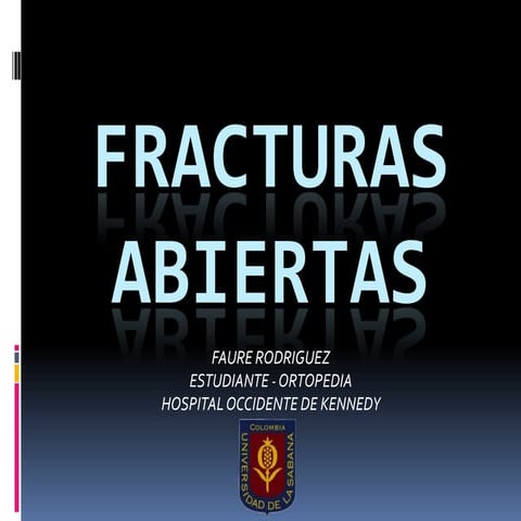 Fracturas abiertas