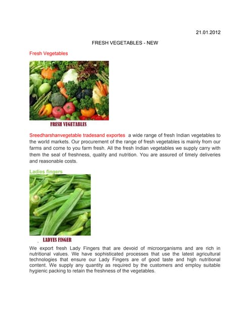 SREE DHARSHAN FRESH VEGETABLES