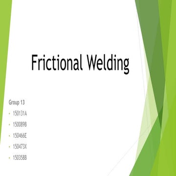 Frictional welding