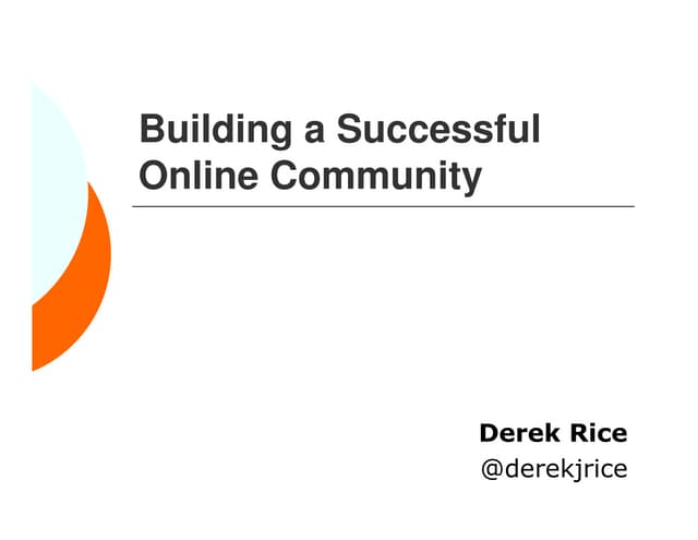 Building a Successful Online Community - Social Media FTW