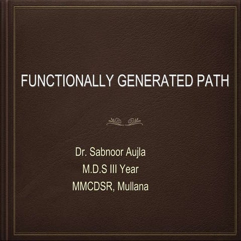 Functionally Generated Pathway 