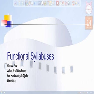 Functional Syllabuses
