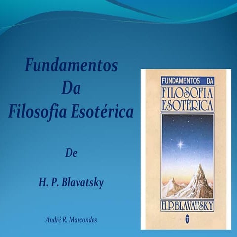 Fundamentos da Filosofia Esotérica de HPB